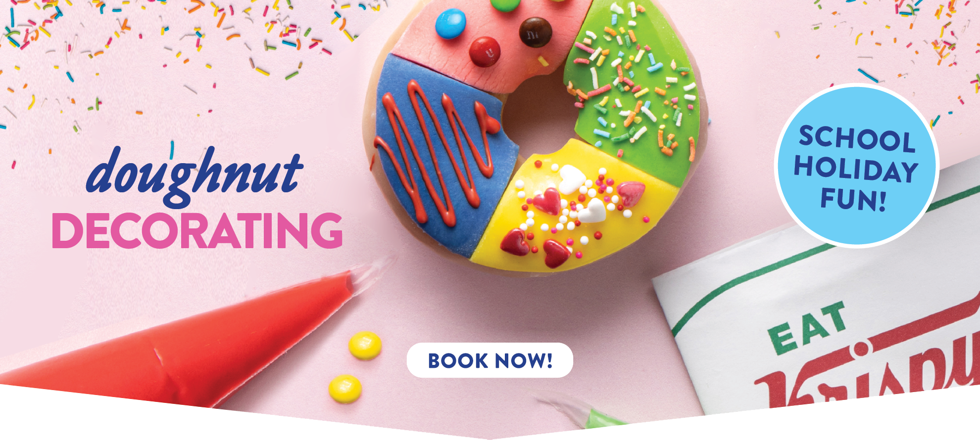 Krispy Kreme Website Updated - Banner 1980x890 - Doughnut Decorating FINAL_Book Now