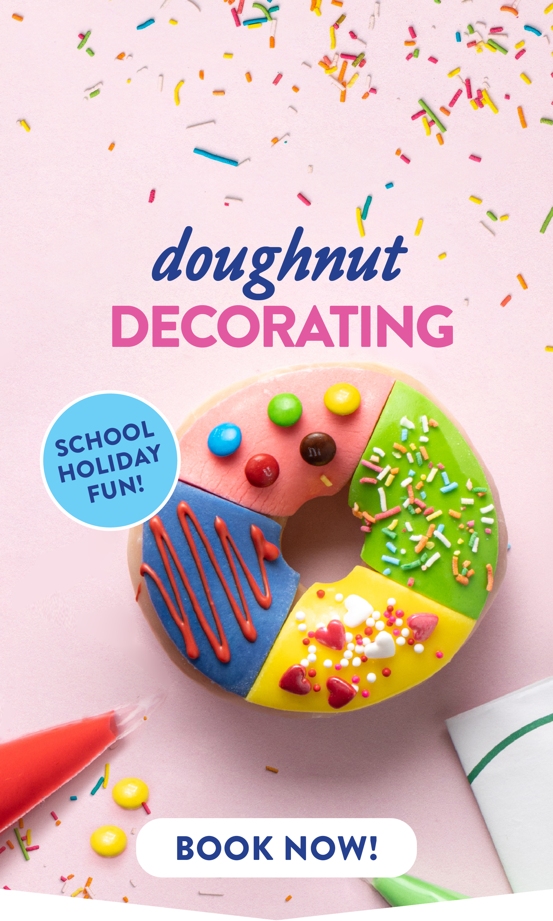 Krispy Kreme Website Updated - Mobile Web Banner 1800x3000px FINAL Doughnut Decorating_Book Now