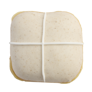 Hot Cross Cinnamon (available until 22 April 2025)