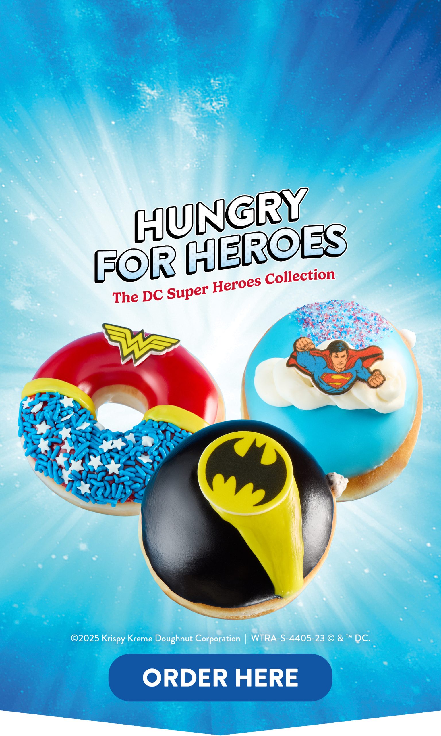 Krispy Kreme DC Superheroes 2025 LTO - KK Website Mobile Banner 1800x3000px FINAL