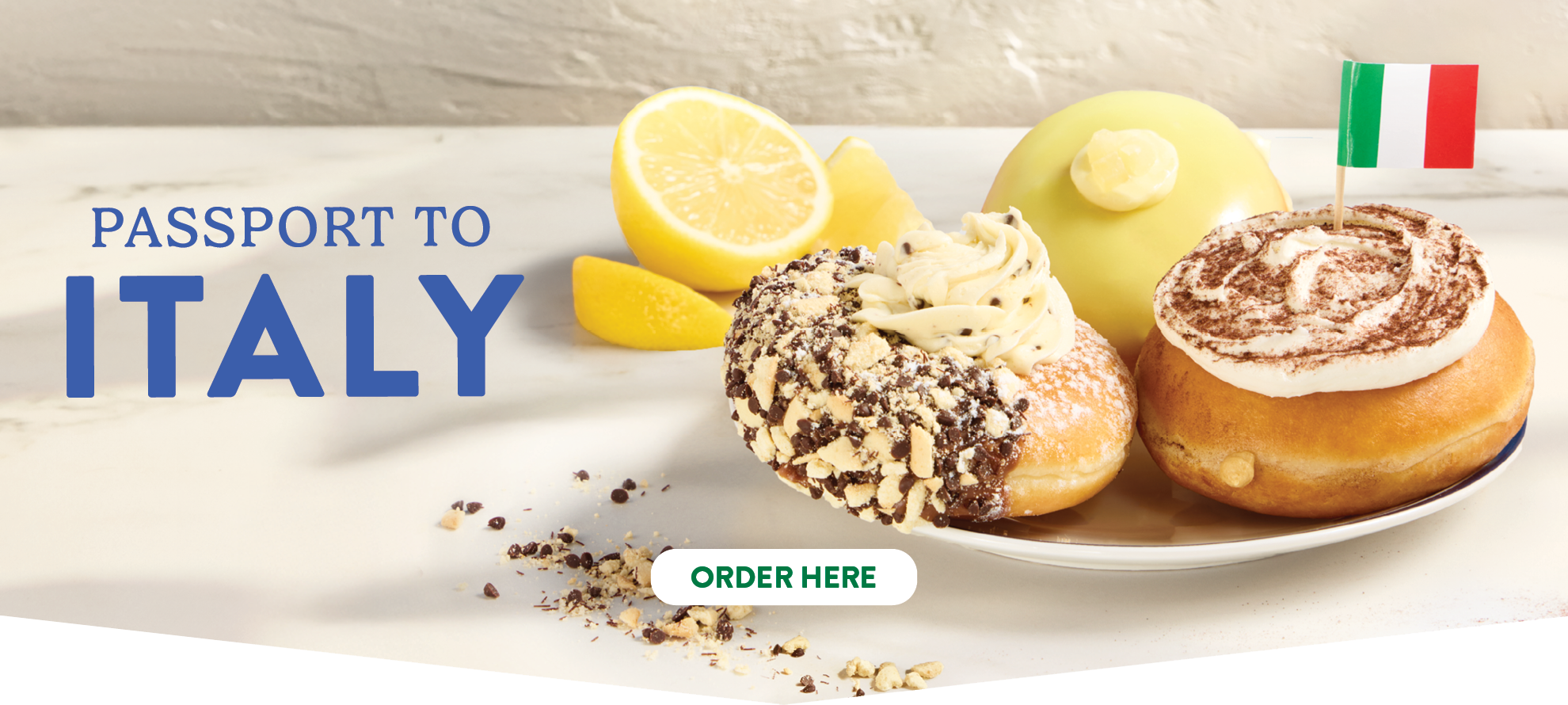 Krispy Kreme Escape to Italy 2025 LTO - KK Website Desktop Banner 1980x890px FINAL